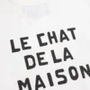 Camiseta de algodón Valentino con estampado Le Chat De La Maison Camiseta de algodón Valentino con estampado Le Chat De La Maison