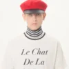 Camiseta de algodón Valentino con estampado Le Chat De La Maison Icon Muse Anti Hero