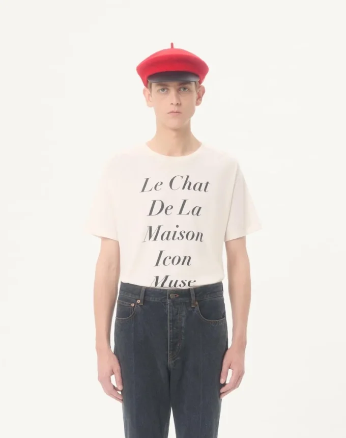 Camiseta de algodón Valentino con estampado Le Chat De La Maison Icon Muse Anti Hero