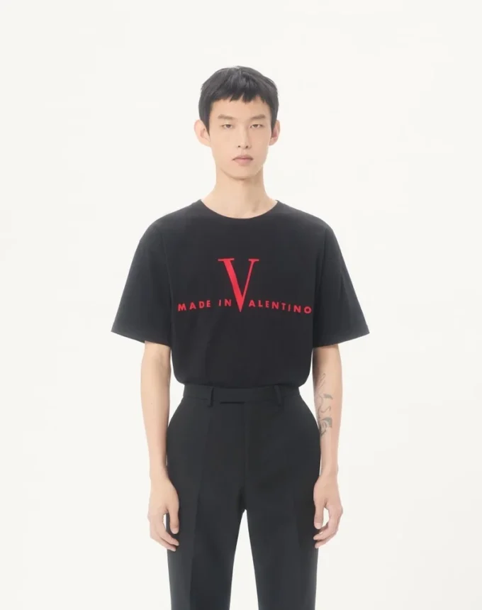 Camiseta de algodón Valentino con estampado «Made In Valentino» Camiseta de algodón Valentino con estampado «Made In Valentino»
