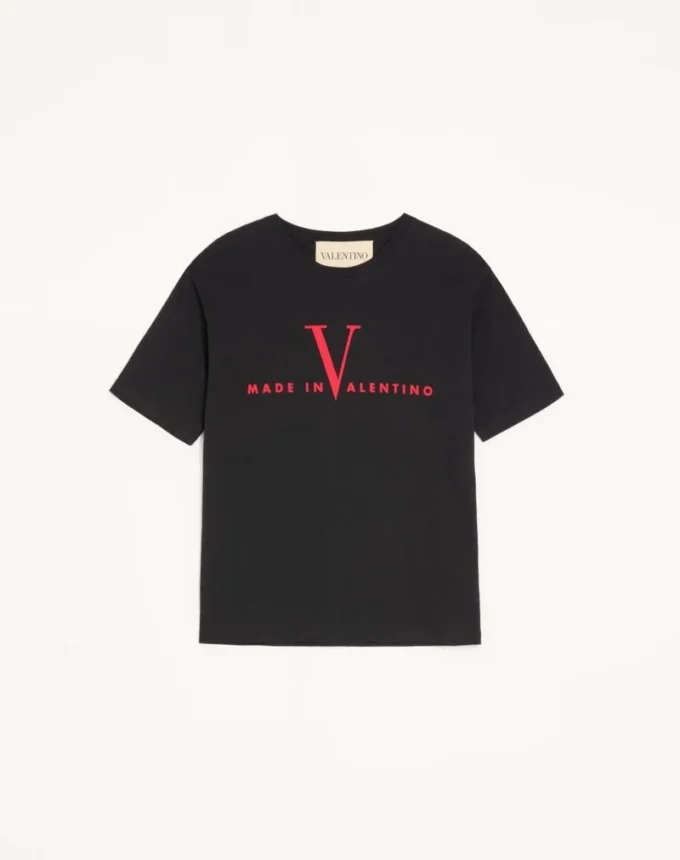 Camiseta de algodón Valentino con estampado «Made In Valentino» Camiseta de algodón Valentino con estampado «Made In Valentino»