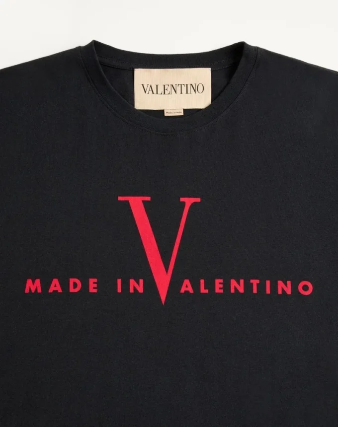 Camiseta de algodón Valentino con estampado «Made In Valentino» Camiseta de algodón Valentino con estampado «Made In Valentino»