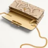 Cartera con cadena Vlogo Signature en pitón Cartera con cadena Vlogo Signature en pitón