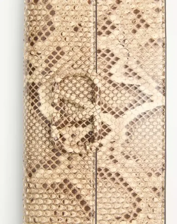 Cartera con cadena Vlogo Signature en pitón Cartera con cadena Vlogo Signature en pitón