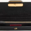 Cartera de piel de becerro granulada con cadena y logotipo Vlogo Cartera de piel de becerro granulada con cadena y logotipo Vlogo