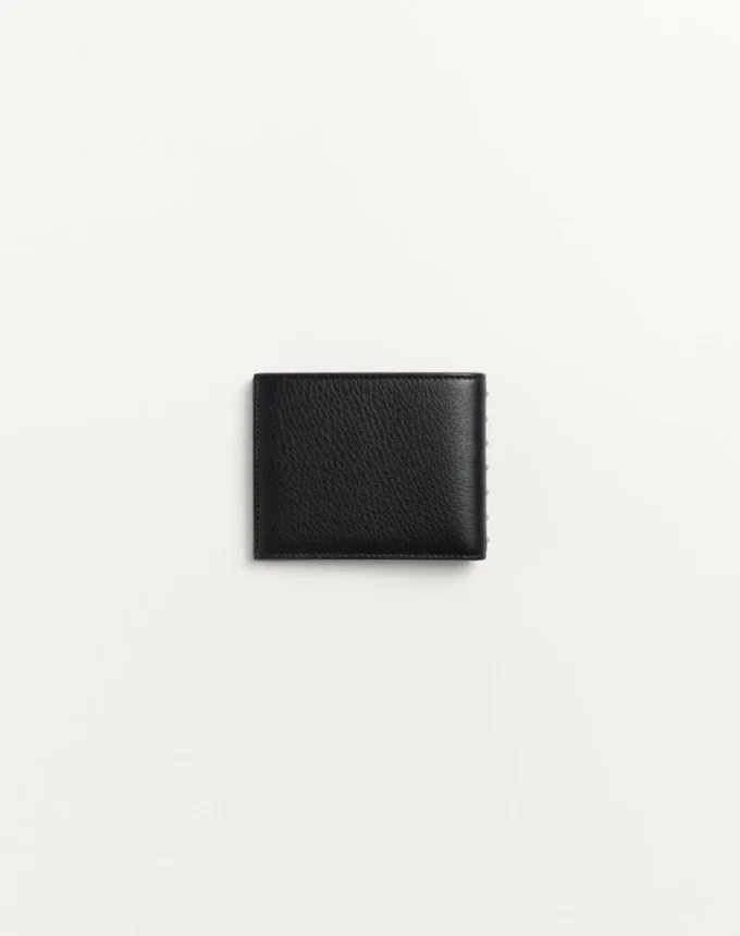 Cartera Rockstud en piel de becerro granulada