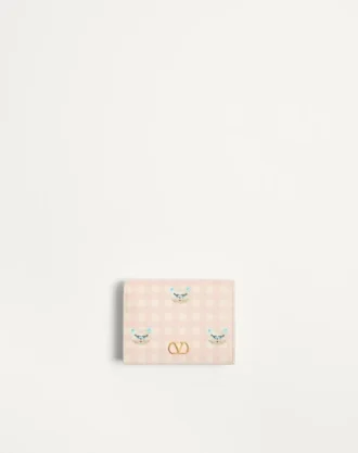Cartera VLogo Signature en piel de becerro granulada Le Chat De La Maison Cartera VLogo Signature en piel de becerro granulada Le Chat De La Maison