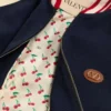 Cazadora bomber de lana y algodón con el logotipo VLogo y el parche Le Chat De La Maison