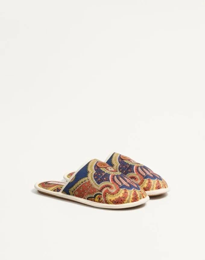 Chanclas Ta Chambre en tejido denim Voyage Imaginaire