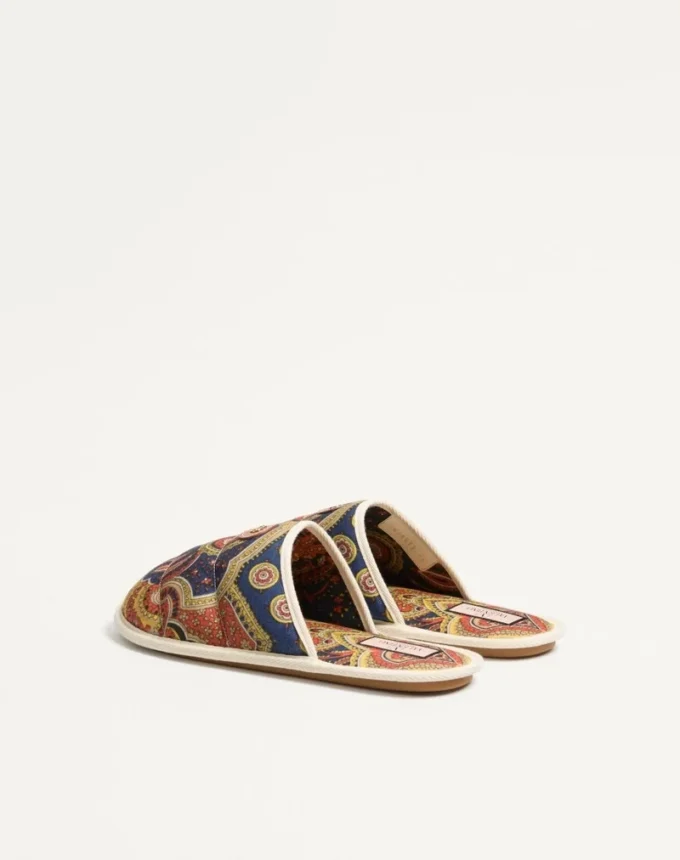 Chanclas Ta Chambre en tejido denim Voyage Imaginaire