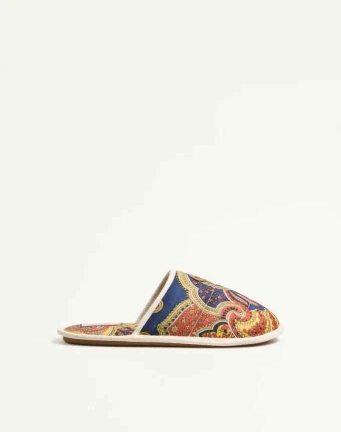 Chanclas Ta Chambre en tejido denim Voyage Imaginaire