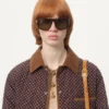 Chaqueta acolchada de nailon con estampado Opticool