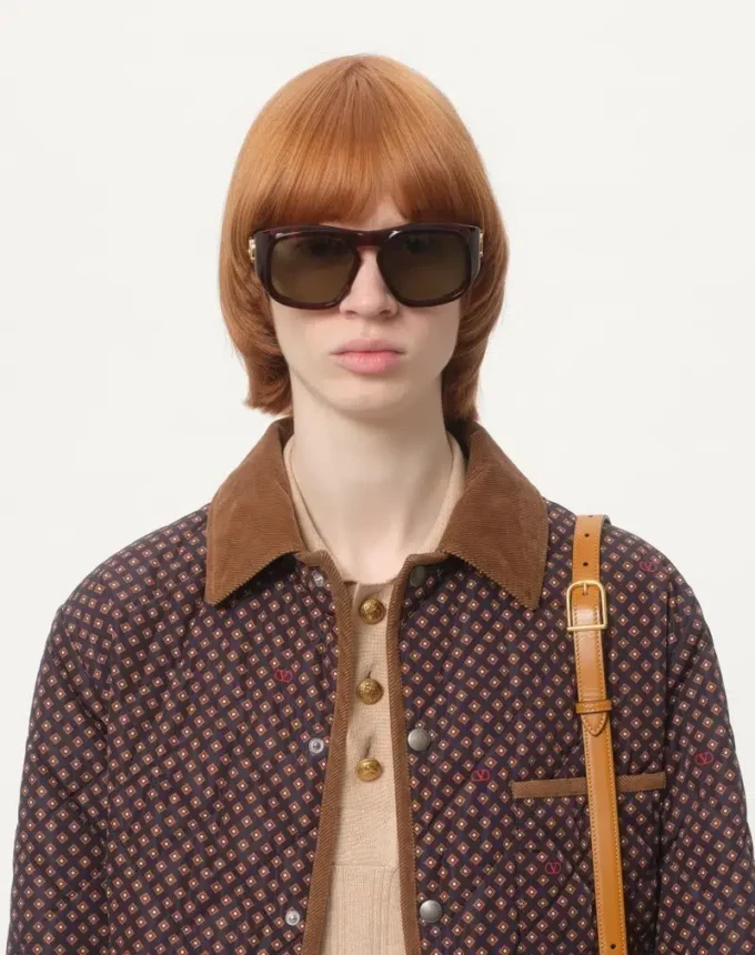 Chaqueta acolchada de nailon con estampado Opticool