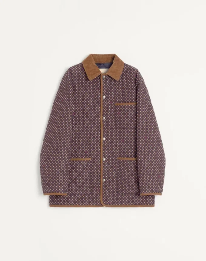Chaqueta acolchada de nailon con estampado Opticool