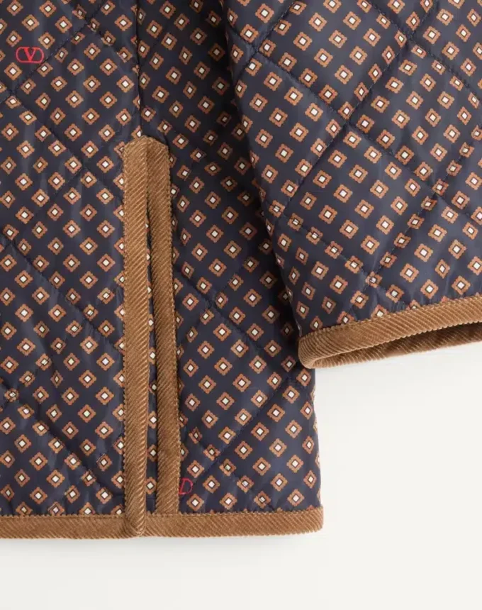 Chaqueta acolchada de nailon con estampado Opticool