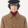 Chaqueta bomber de lana Valentino con estampado de pata de gallo