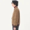 Chaqueta bomber de lana Valentino con estampado de pata de gallo