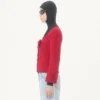 Chaqueta corta de tweed de lana liso Chaqueta corta de tweed de lana liso