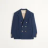 Chaqueta cruzada de doble lana