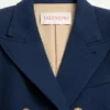 Chaqueta cruzada de doble lana
