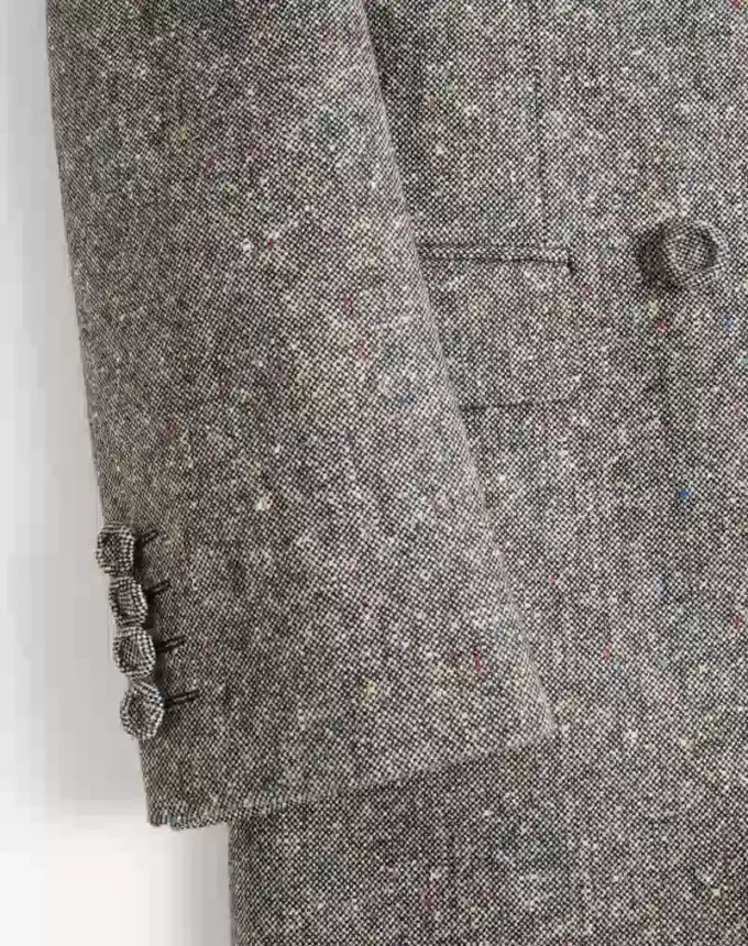 Chaqueta cruzada de Valentino en lana natté boutonné Chaqueta cruzada de Valentino en lana natté boutonné