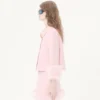 Chaqueta de crepé couture con plumas Chaqueta de crepé couture con plumas