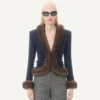 Chaqueta de crepé de lana Chaqueta de crepé de lana