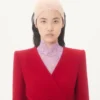 Chaqueta de crepé de lana con lazo en contraste Chaqueta de crepé de lana con lazo en contraste