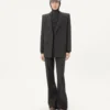 Chaqueta de gabardina de lana cruzada de Valentino