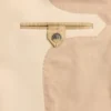 Chaqueta de gabardina de lana de botonadura sencilla