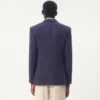 Chaqueta de gabardina de lana de botonadura sencilla Chaqueta de gabardina de lana de botonadura sencilla