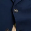 Chaqueta de gabardina de lana de botonadura sencilla Chaqueta de gabardina de lana de botonadura sencilla