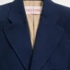 Chaqueta de gabardina de lana de botonadura sencilla Chaqueta de gabardina de lana de botonadura sencilla