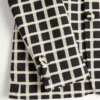 Chaqueta de lana mezclada con patrón de cuadros y botonadura sencilla