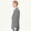 Chaqueta de lana mouliné de botonadura sencilla de Valentino Chaqueta de lana mouliné de botonadura sencilla de Valentino