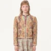 Chaqueta de piqué con estampado de cachemira Voyage Imaginaire Chaqueta de piqué con estampado de cachemira Voyage Imaginaire