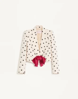 Chaqueta de shantung con estampado Pludepois Chaqueta de shantung con estampado Pludepois