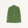 Chaqueta de terciopelo de algodón y lino lavado con cuello mao. Chaqueta de terciopelo de algodón y lino lavado con cuello mao.