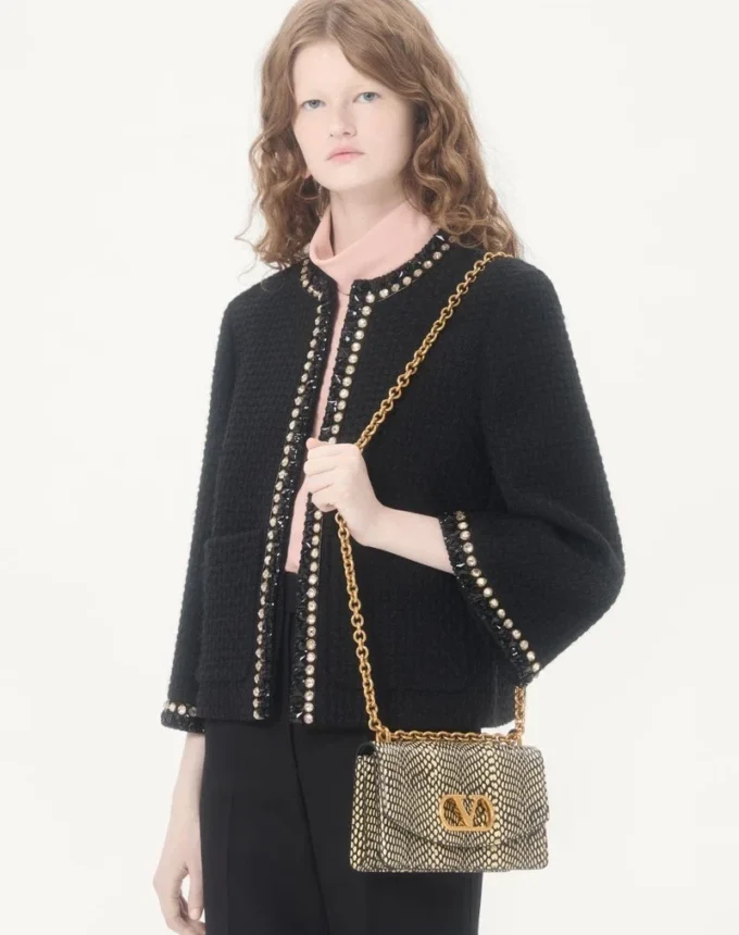 Chaqueta de tweed Canestrello bordada Chaqueta de tweed Canestrello bordada