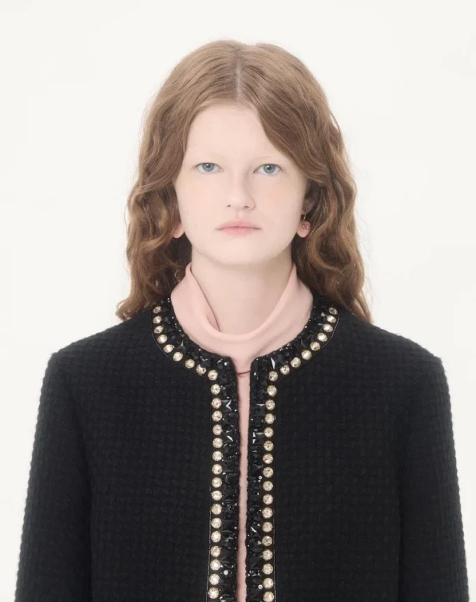 Chaqueta de tweed Canestrello bordada Chaqueta de tweed Canestrello bordada