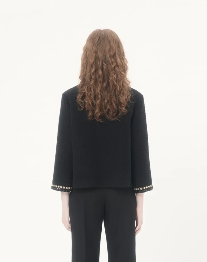 Chaqueta de tweed Canestrello bordada Chaqueta de tweed Canestrello bordada