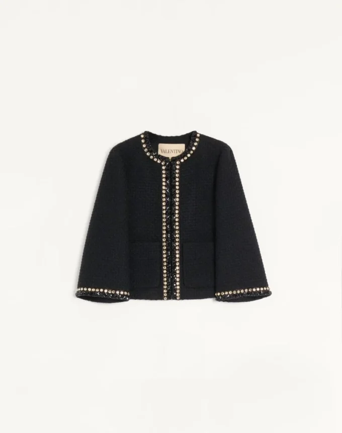 Chaqueta de tweed Canestrello bordada Chaqueta de tweed Canestrello bordada