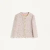 Chaqueta de tweed con cinta bordada Chaqueta de tweed con cinta bordada