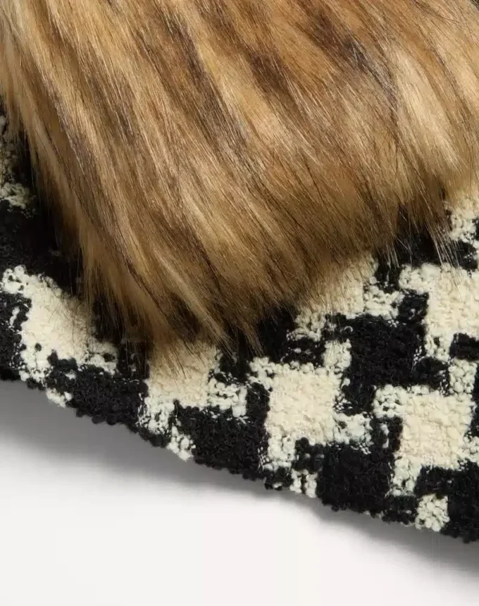 Chaqueta de tweed macro pied de poule Chaqueta de tweed macro pied de poule