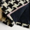Chaqueta de tweed macro pied de poule Chaqueta de tweed macro pied de poule