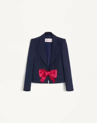 Chaqueta de viscosa con lazo Chaqueta de viscosa con lazo