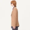 Chaqueta de viscosa de botonadura sencilla Chaqueta de viscosa de botonadura sencilla