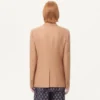 Chaqueta de viscosa de botonadura sencilla Chaqueta de viscosa de botonadura sencilla