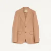 Chaqueta de viscosa de botonadura sencilla Chaqueta de viscosa de botonadura sencilla