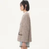 Chaqueta ligera de tweed Pied De Poule Chaqueta ligera de tweed Pied De Poule